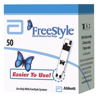 FreeStyle Blood Glucose Test Strip 50 Count Retail