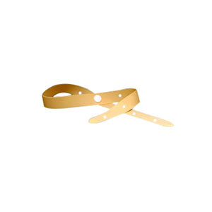 Latex Leg Strap Set with Buttons Tan 3 Count