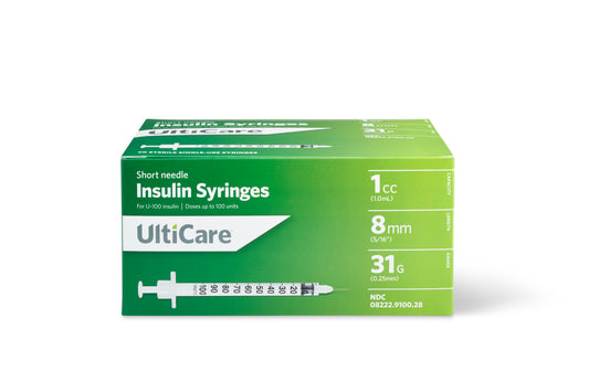 UltiCare Syringe 31G x 5/16", 1 mL (90 Count) 90ct
