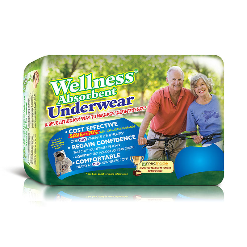Wellness Absorbent Underwear XX-Large 60" - 80" 10 Count
