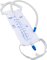 Leg Bag with Twist Valve, 18" Tubing and Straps, 900 mL 1ct