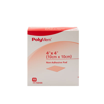 PolyMem® Foam Dressing Nonadhesive Without Border, 4 x 4 Inch