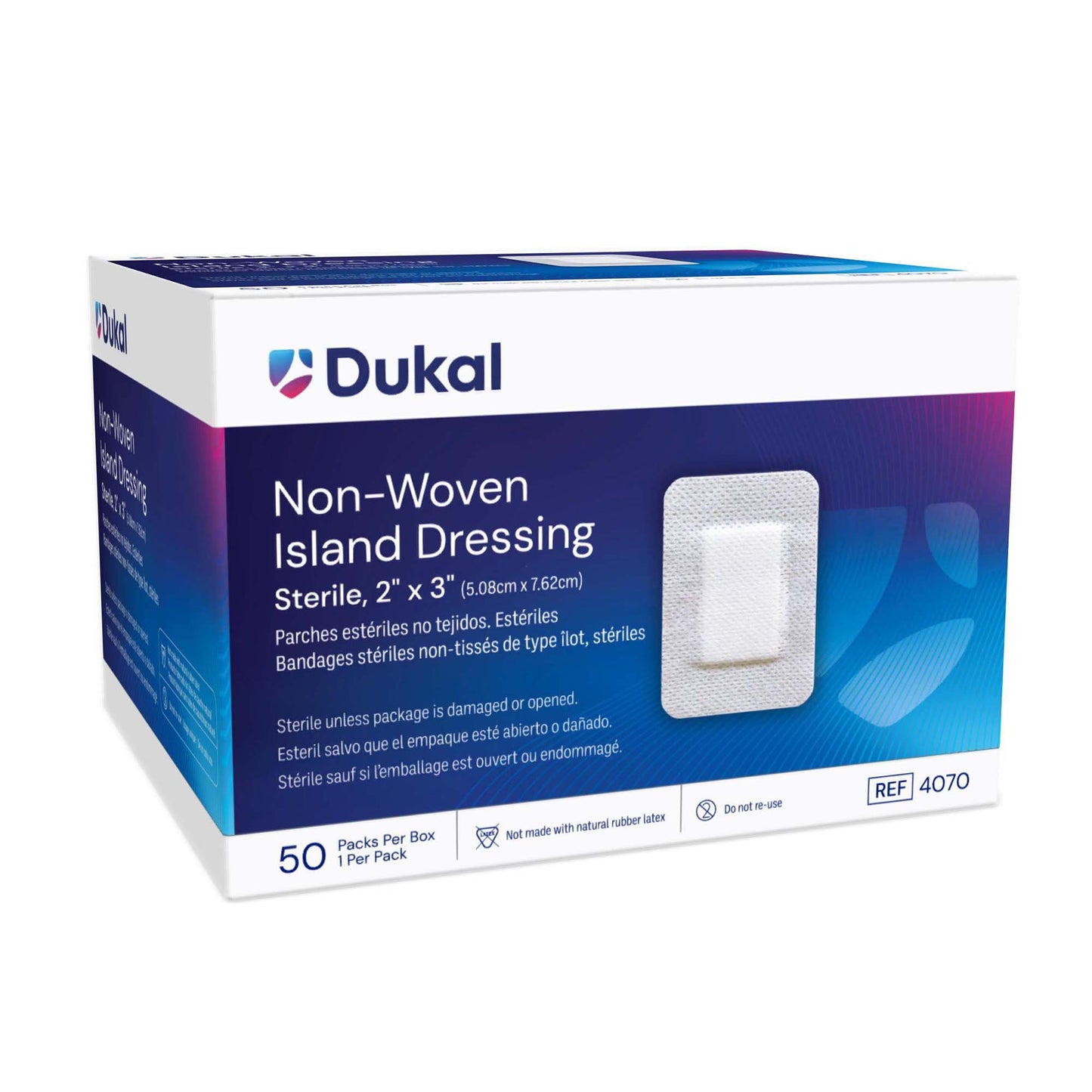 Dukal™ Island Dressing with Border, 2 x 3 Inch
