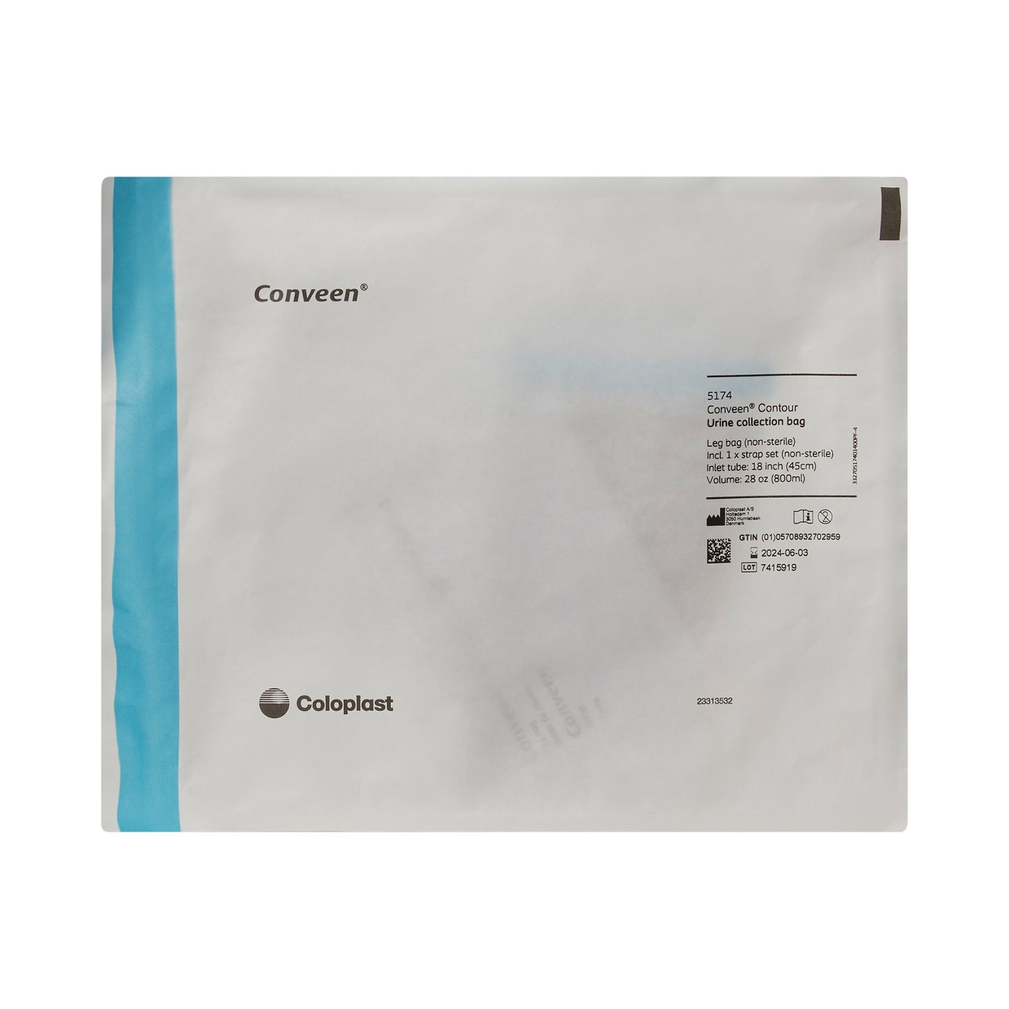 Conveen® Contour® Urinary Leg Bag, Anti-Reflux Valve