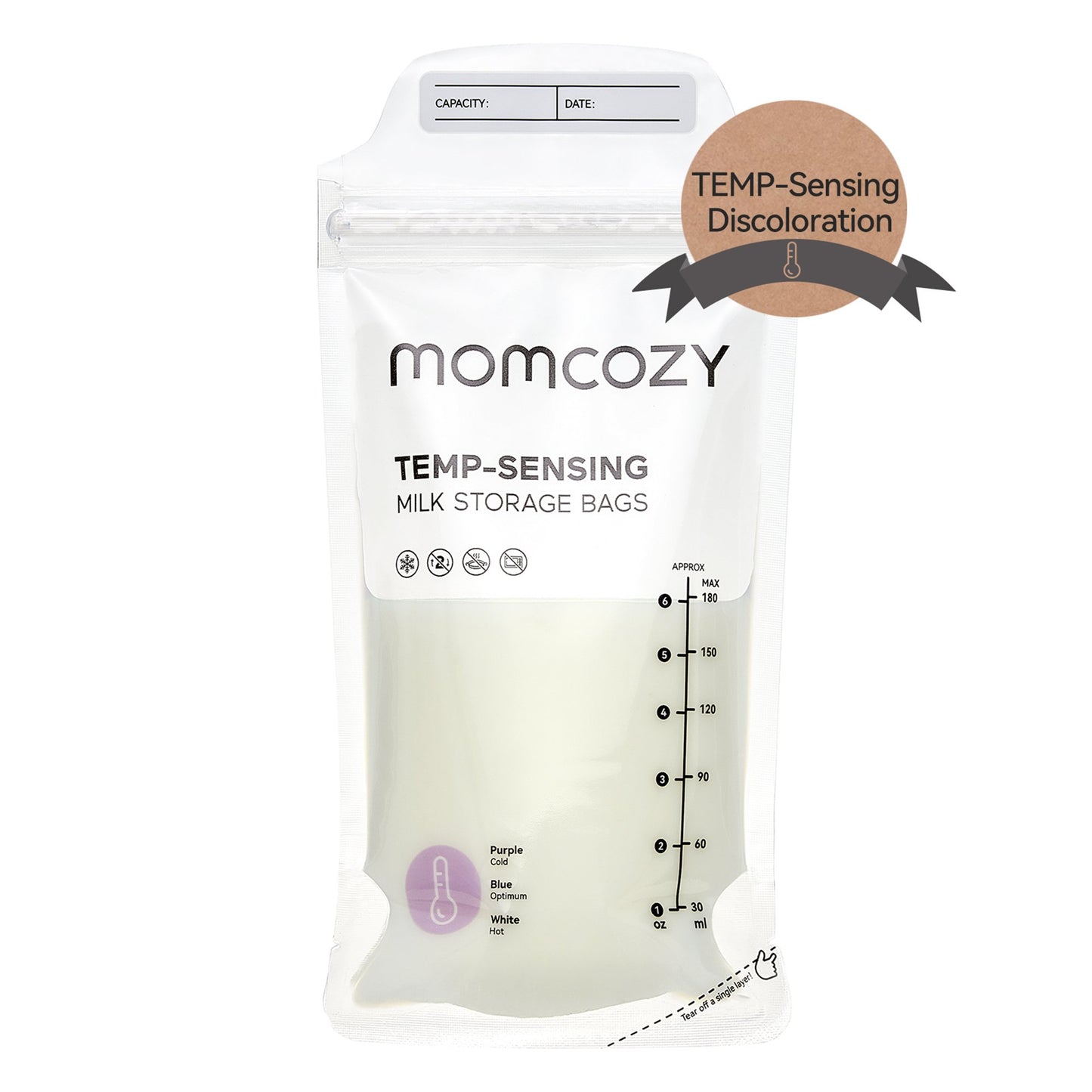 Momcozy Breast Milk Storage Bag, 6-Ounce Capacity