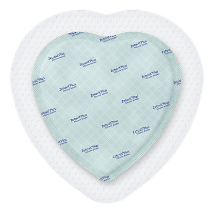Zetuvit® Plus Silicone Border Super Absorbent Dressing, 7 x 7 Inch Sacral