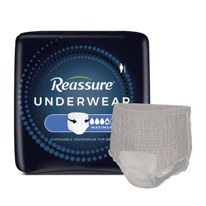 Reassure® Maximum Absorbent Underwear for Men, Medium – Heavy Absorbency