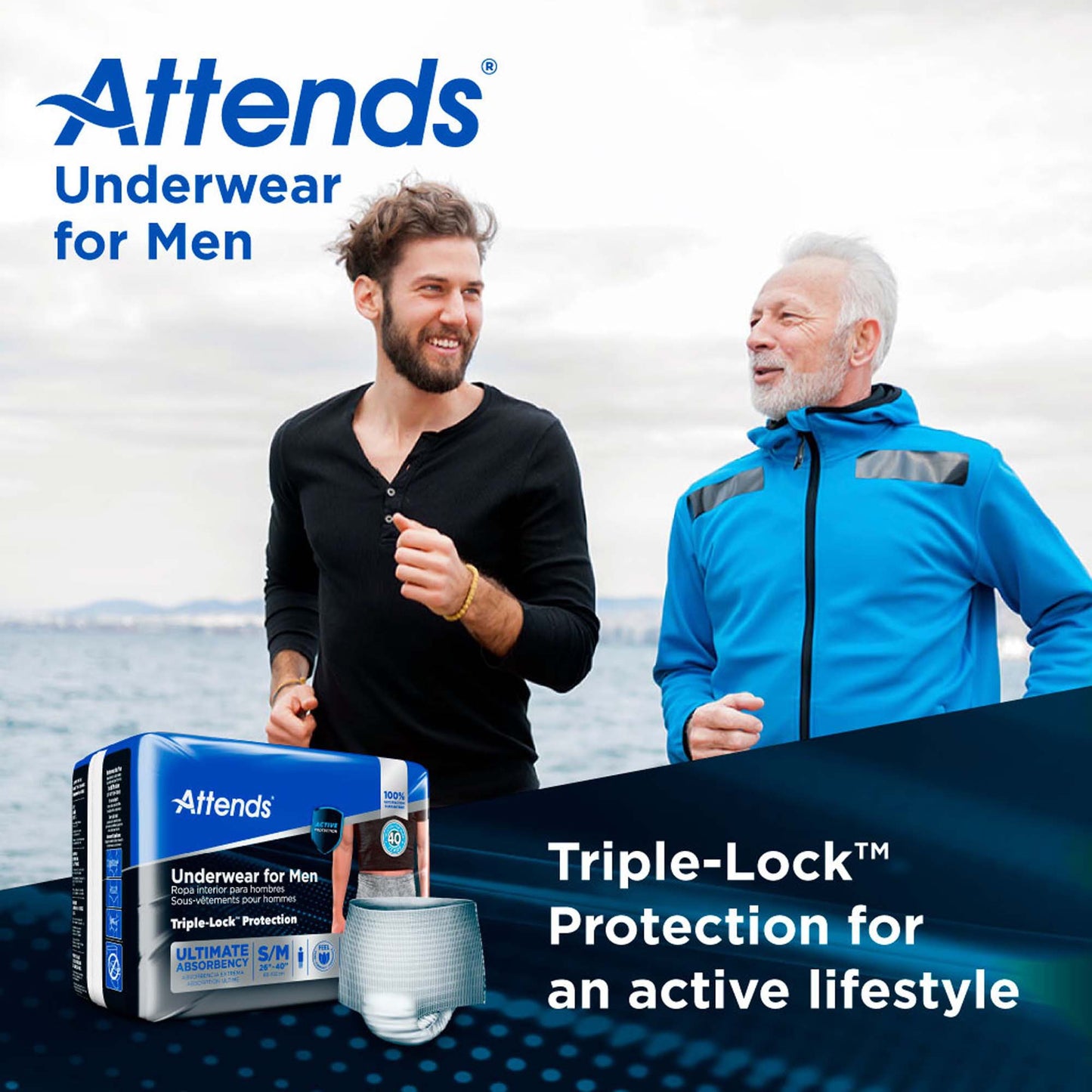 Attends® Discreet Men's Underwear, Level 5