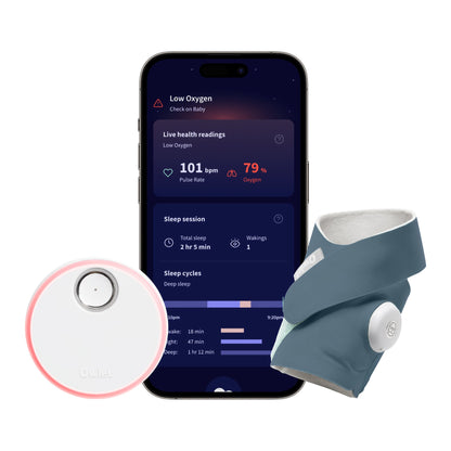 Owlet® Dream Sock® Smart Baby Monitor, Track Heart Rate and Oxygen