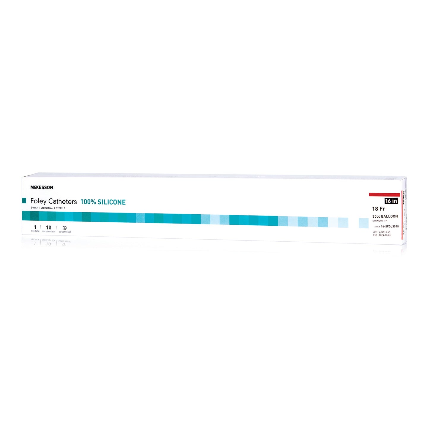 McKesson Silicone Foley Catheter, 2-Way