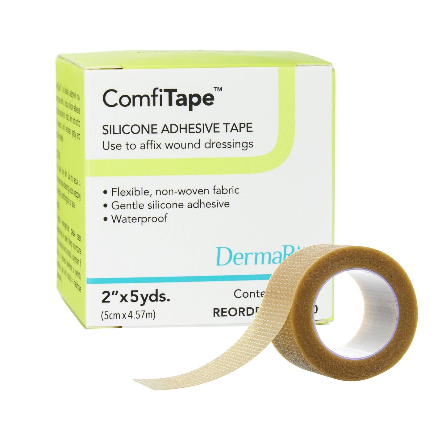 ComfiTape™ Silicone Medical Tape, 2 Inch x 5 Yard