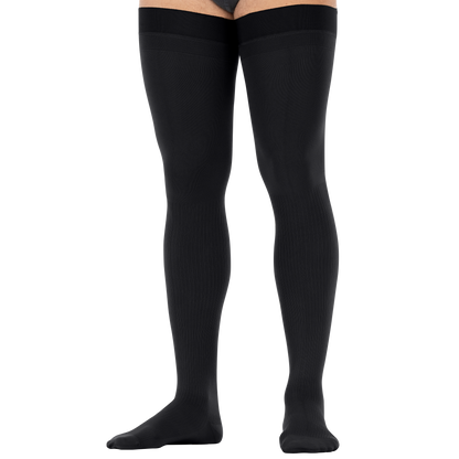 JOBST® forMen Thigh High 15-20 mmHg w/ Micro Dotted Band Compression Socks Closed Toe