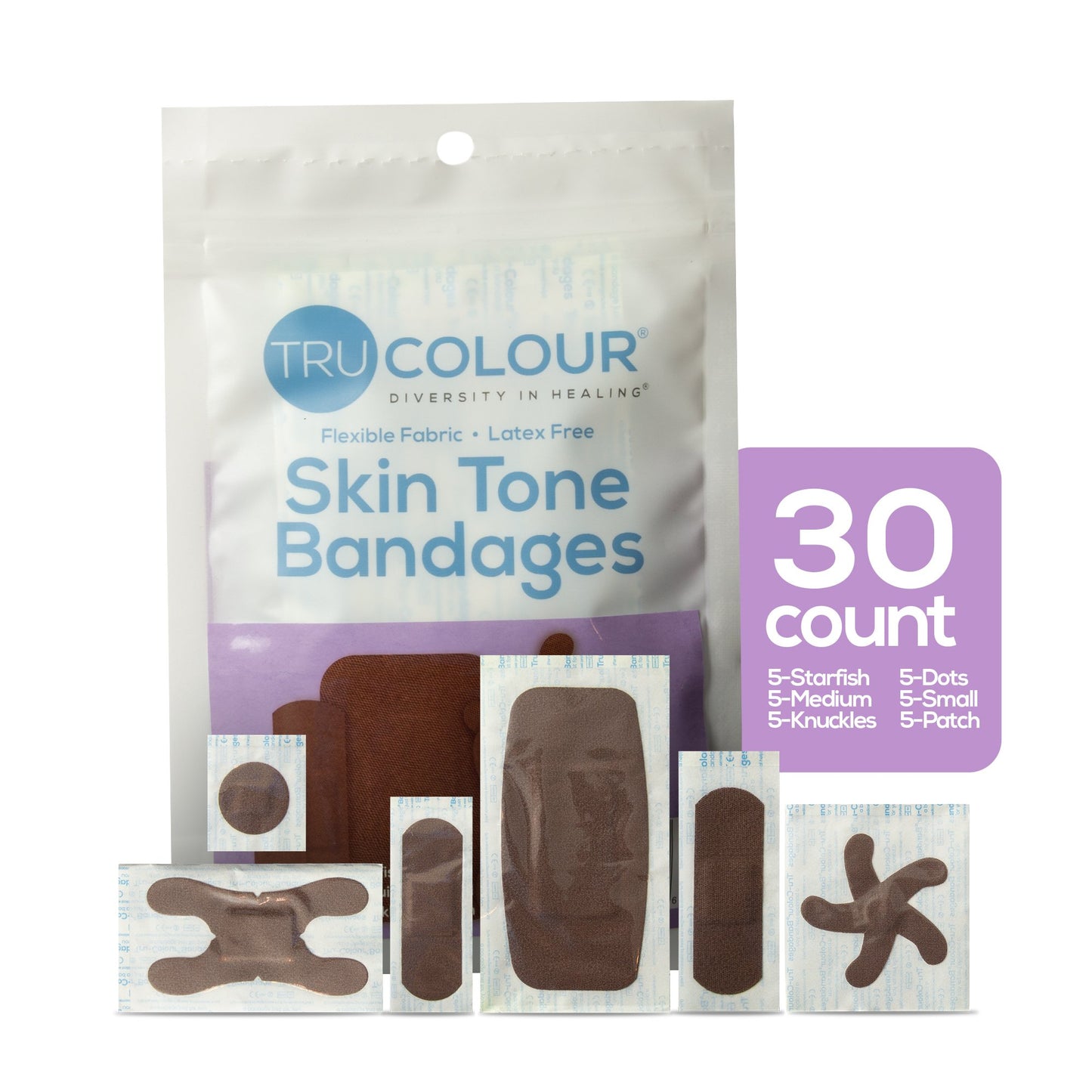 TruColour® Adhesive Strips, Assorted Shapes and Sizes