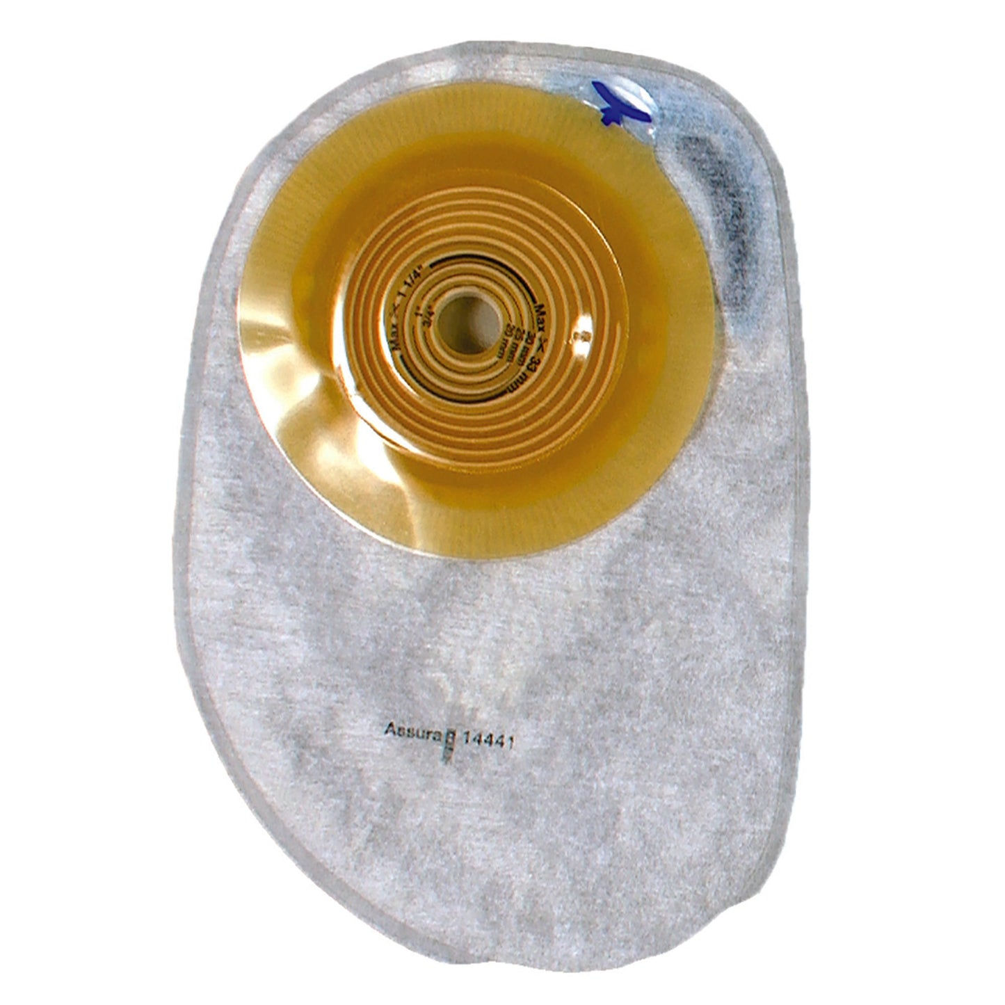 Assura® Convex Light 1-Piece Transparent Colostomy Pouch, 15 – 33 mm Stoma