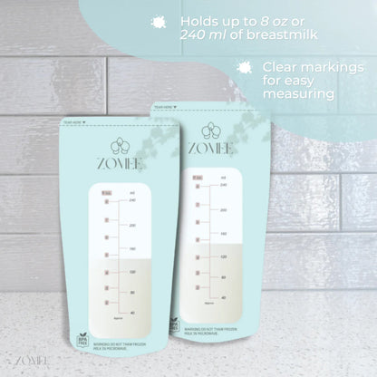 Zomee Breast Milk Storage Bag, 8 oz