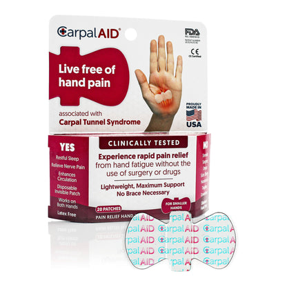 CarpalAid® Patch Hand-Based Carpal Tunnel Support