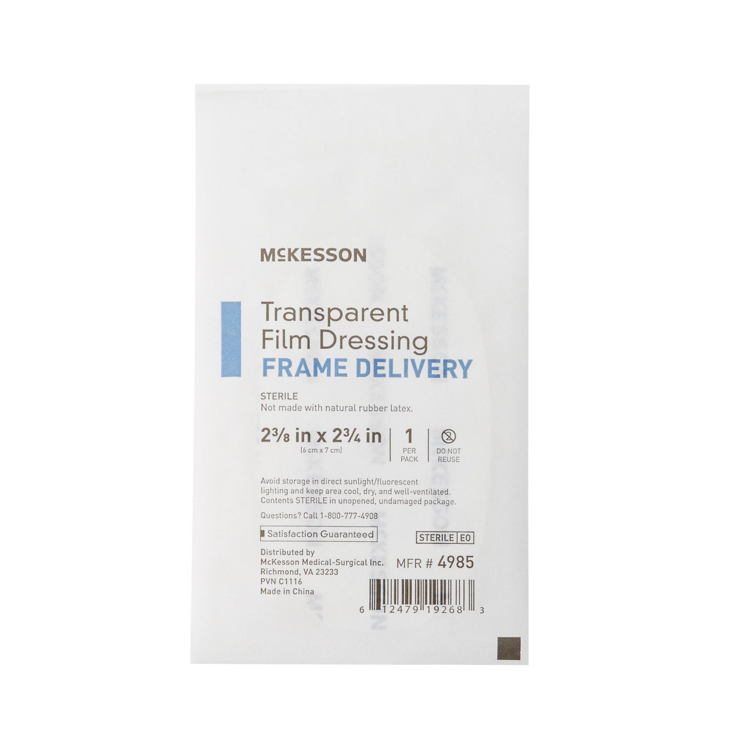 McKesson Octagonal Sterile Dressing with Frame-Style Delivery