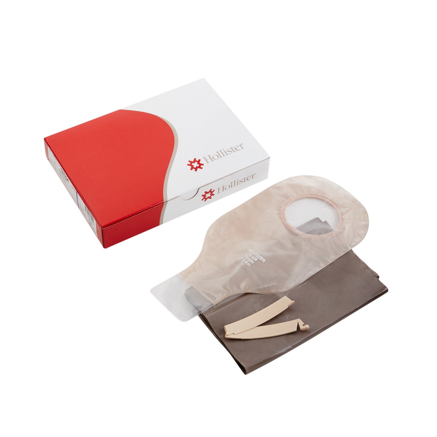 New Image™ Transparent Colostomy Pouch, Pre-cut to Fit 57 mm Stomas