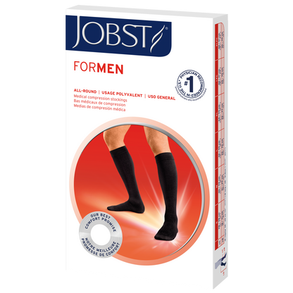 JOBST® forMen Knee High 30-40 mmHg w/ SoftFit Band Compression Socks Open Toe