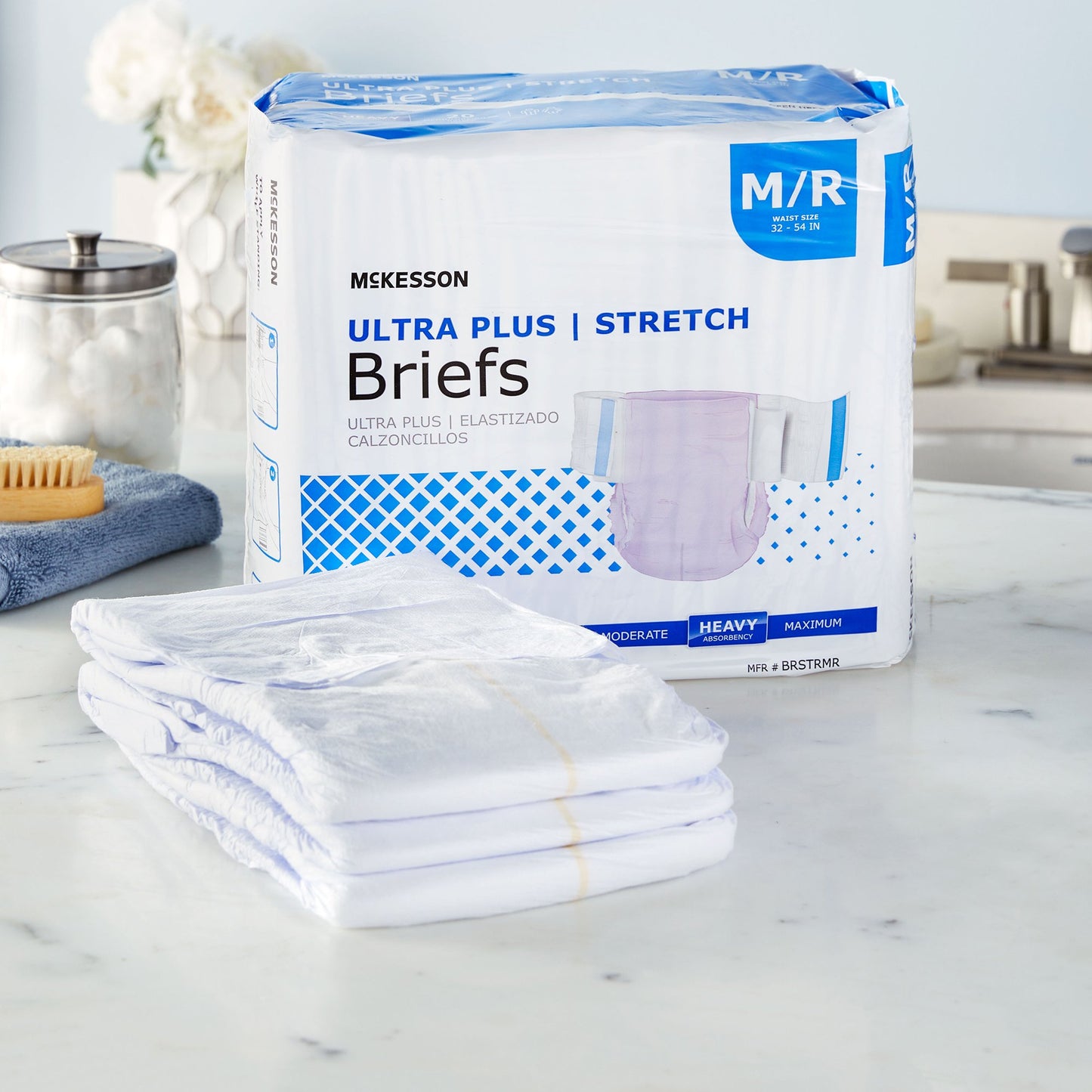 McKesson Ultra Plus Stretch Heavy Absorbency Incontinence Brief