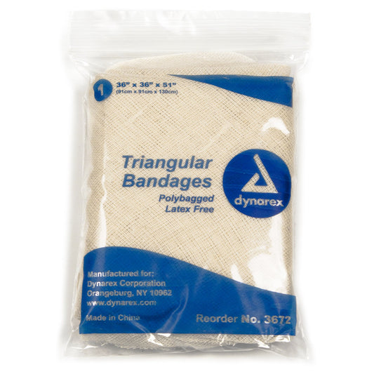 Dynarex® Triangular Bandage, 36 x 36 x 51 Inch