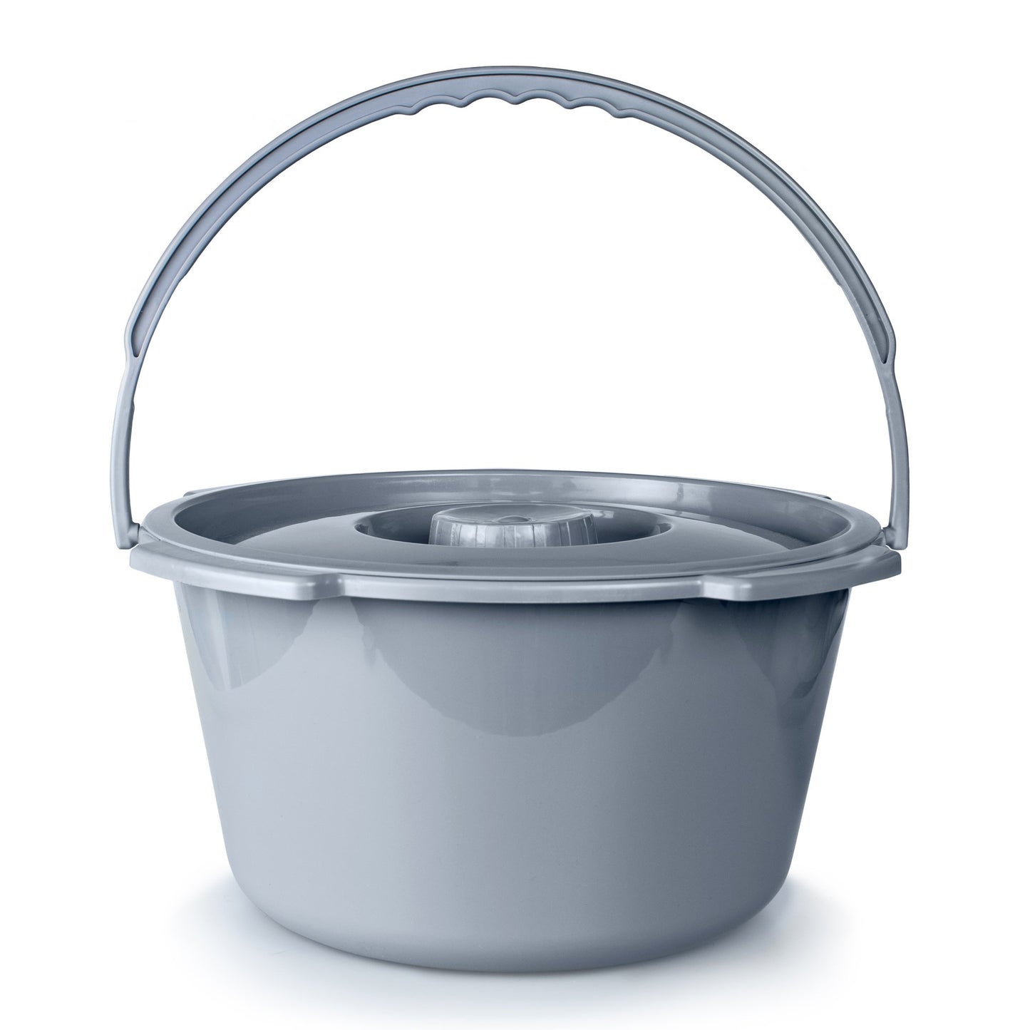 McKesson Commode Bucket With Metal Handle And Cover, 7-1/2 Quart