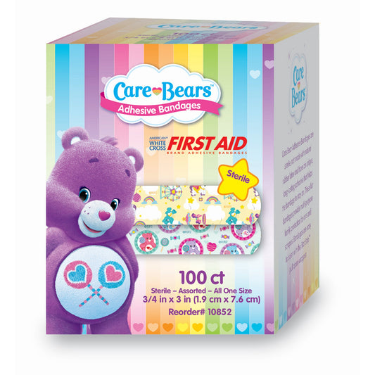 American® White Cross Stat Strip® Kid Design Care Bears™ Adhesive Strips