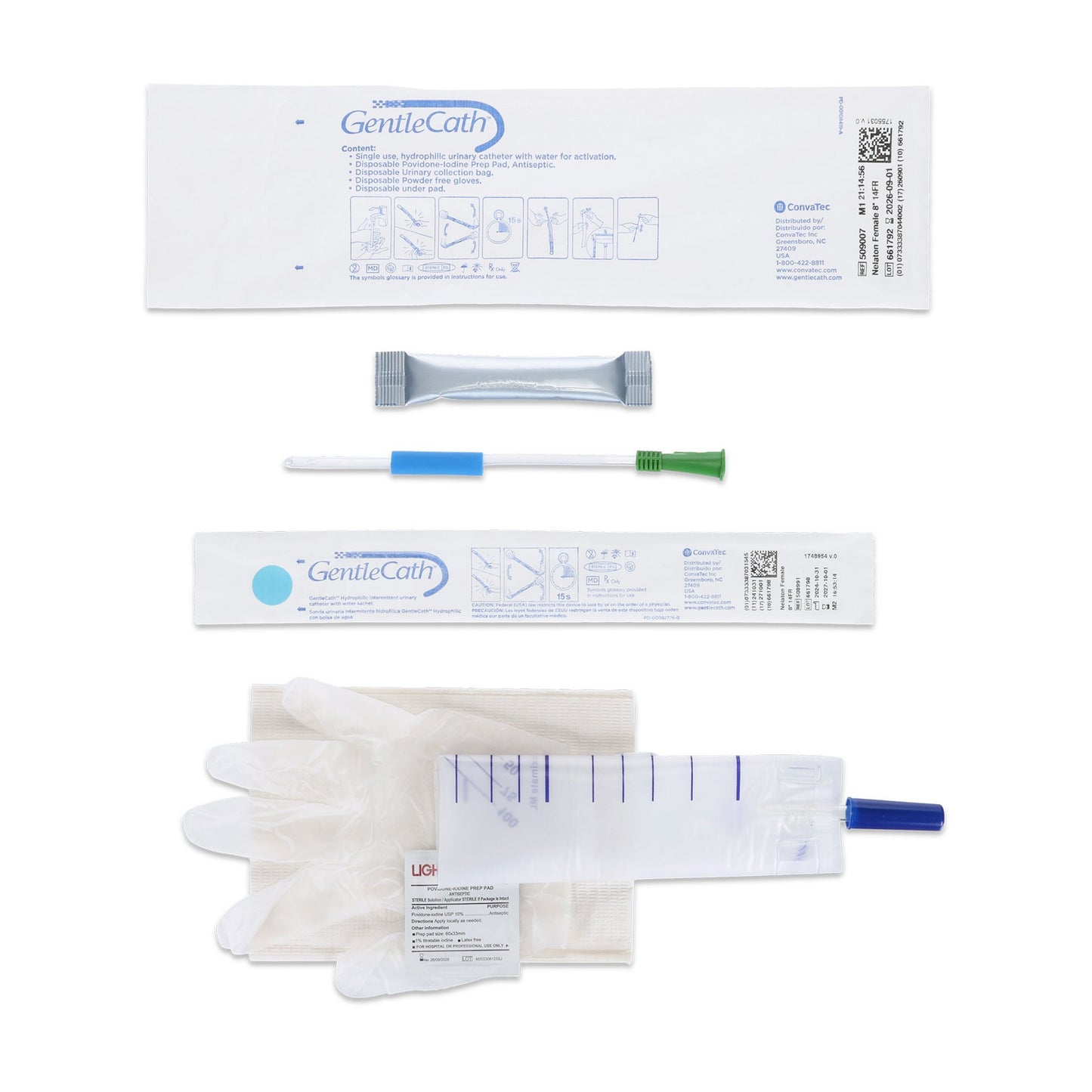 GentleCath™ Urethral Catheter for Females, 14 Fr.