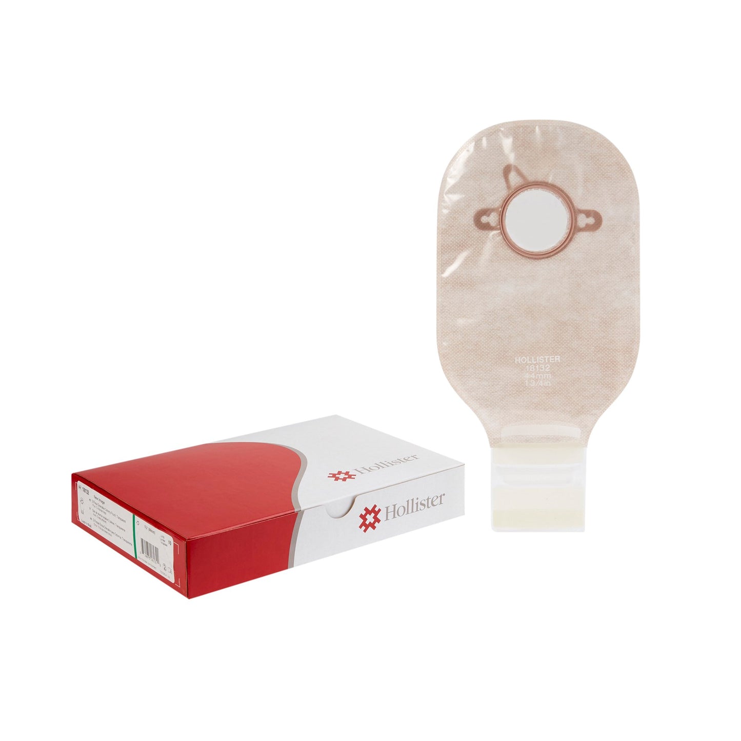New Image™ 18132 Transparent Colostomy Pouch, Pre-cut to Fit 44 mm Stomas