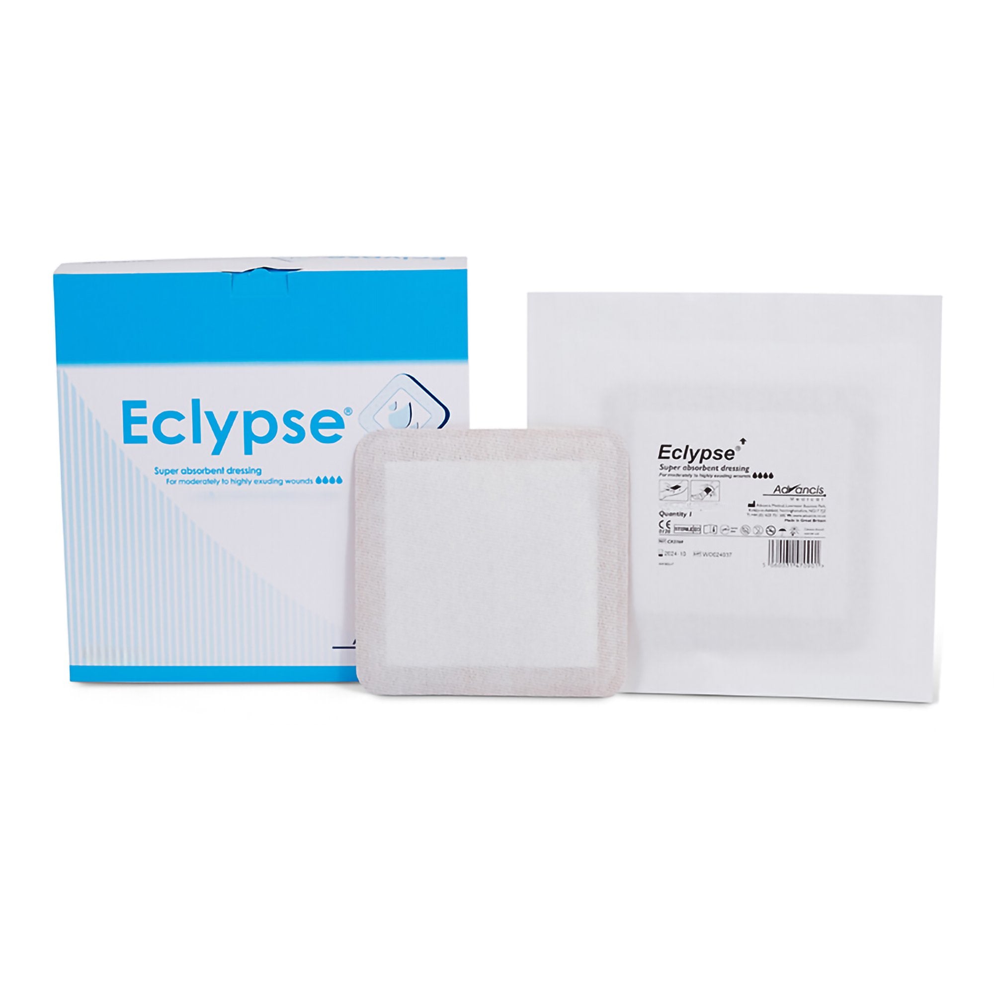 Eclypse® Super Absorbent Dressing, 3 x 3 Inch – Home Medix