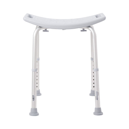 McKesson Aluminum Bath Bench Without Backrest, 15.5 – 19.5 Inch