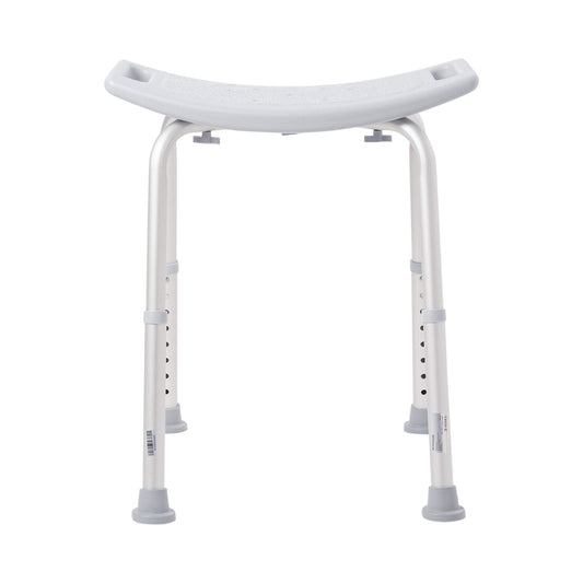 McKesson Aluminum Bath Bench Without Backrest, 15.5 – 19.5 Inch