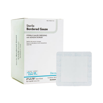 DermaRite® Gauze Adhesive Dressing, White