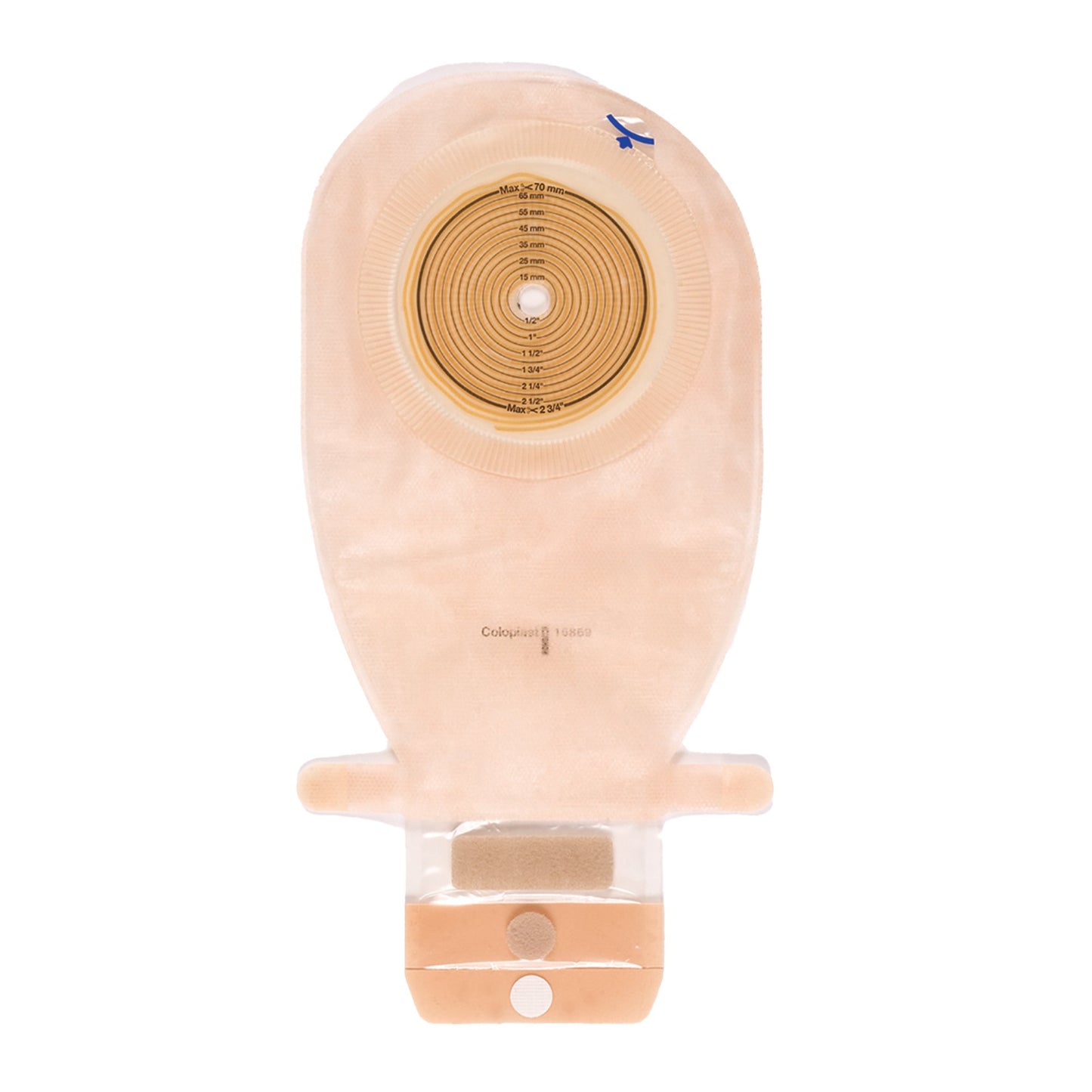 Assura® Flat One-Piece Transparent Colostomy Pouch, Cut to fit Stomas 10 – 76 mm