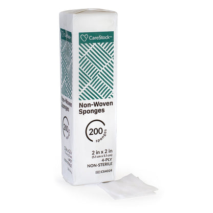 CareStock™ Nonwoven Sponge, 2 x 2 Inch
