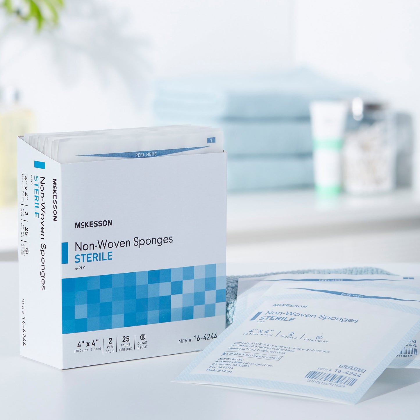 McKesson Nonwoven Sponge, 4 x 4 Inch