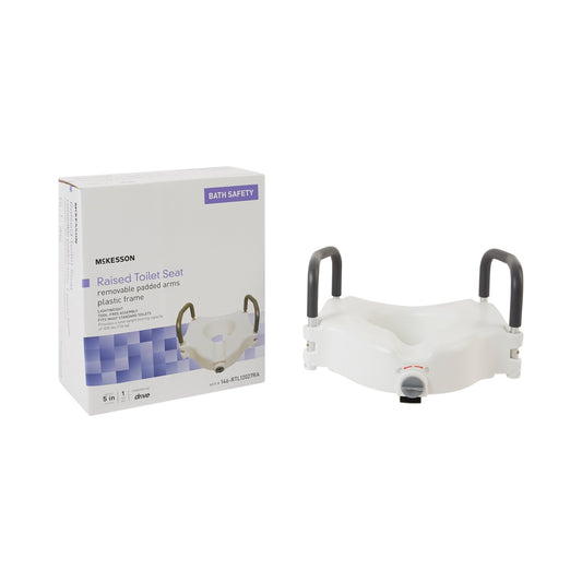 McKesson Raised Toilet Seat, 5-Inch Height