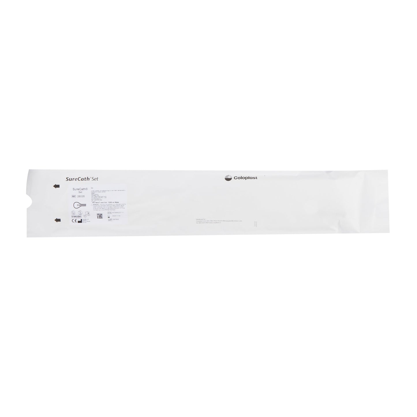 SureCath® Set Intermittent Closed System Catheter, 14 Fr.