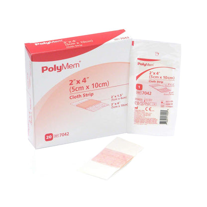 PolyMem® Pink/White Adhesive Strip, 2 x 4 Inch