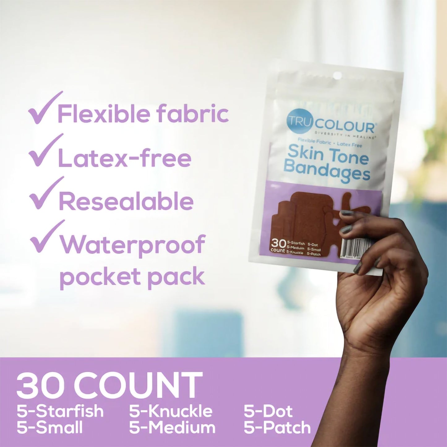 TruColour® Adhesive Strips, Assorted Shapes and Sizes