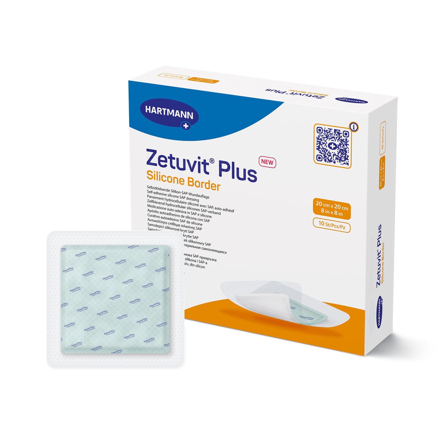 Zetuvit® Plus Silicone Border Super Absorbent Dressing