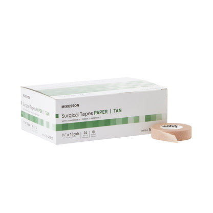 McKesson Paper Medical Tape, 1/2 Inch x 10 Yard