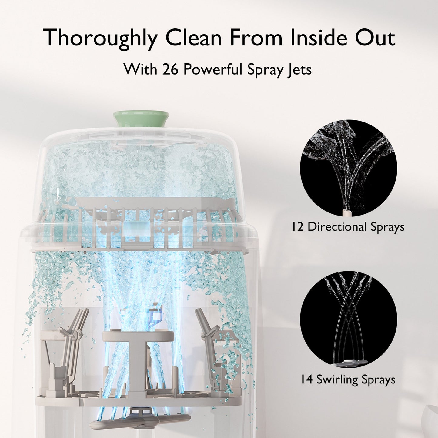 Momcozy CleanPal Pro Baby Bottle Washer and Sterilizer