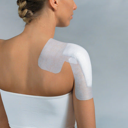 Cover-Roll® Stretch Dressing Retention Tape with Liner White, Nonwoven Polyester