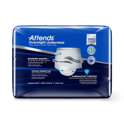 Attends® Overnight Underwear with Extended Wear Protection