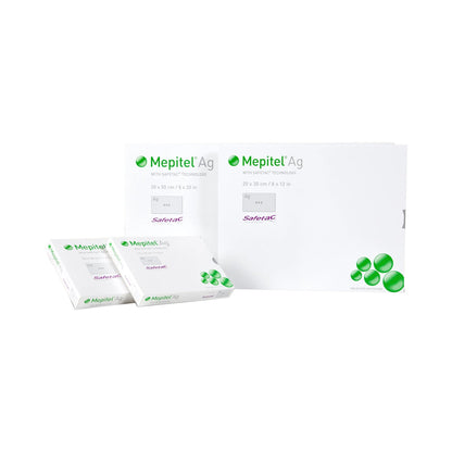 Mepitel® Ag Silver Wound Contact Layer Dressing, 4 x 7 Inch