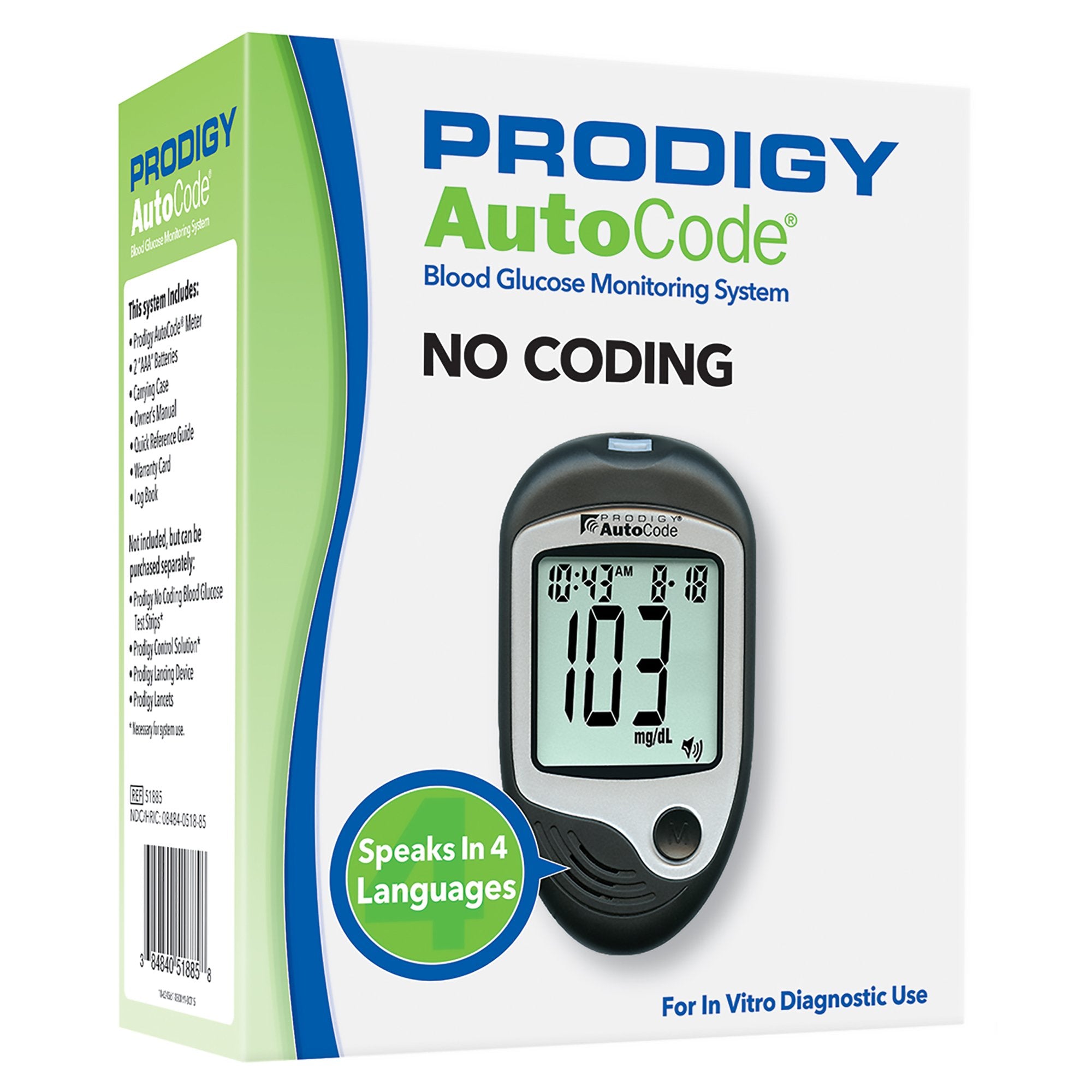 Prodigy AutoCode® Blood Glucose Monitory System – Home Medix