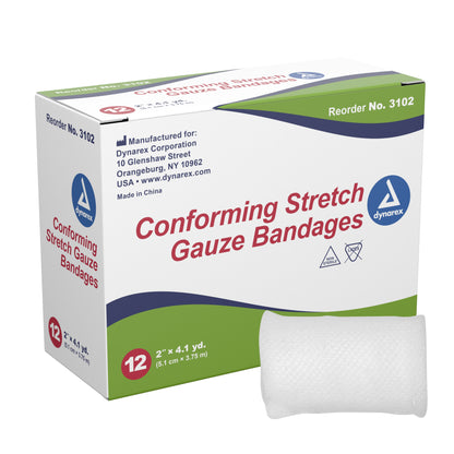 Dynarex® Conforming Bandage, White