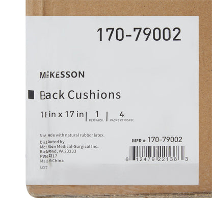 McKesson Back Support Cushion, 18 x 17 Inch