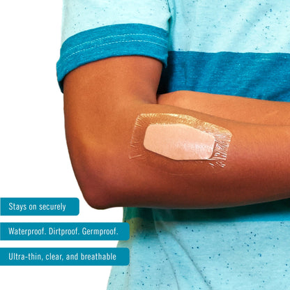 Nexcare™ Waterproof Knee / Elbow Sheer Adhesive Strip, 2-3/8 x 3-1/2 Inch